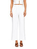 White Wide Leg Trousers