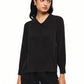 Black Pintuck Top