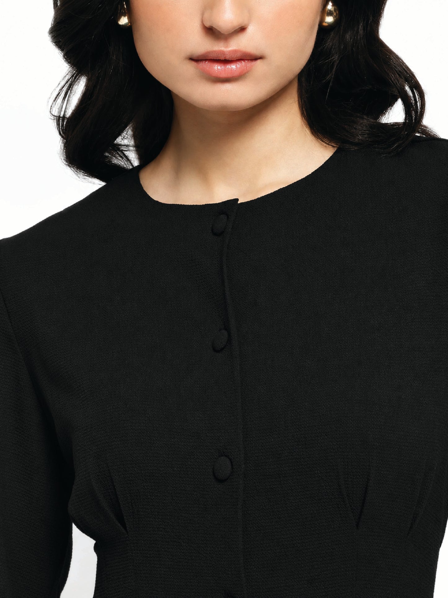 Black A-line Dress