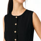 Black Buttoned  Waistcoat