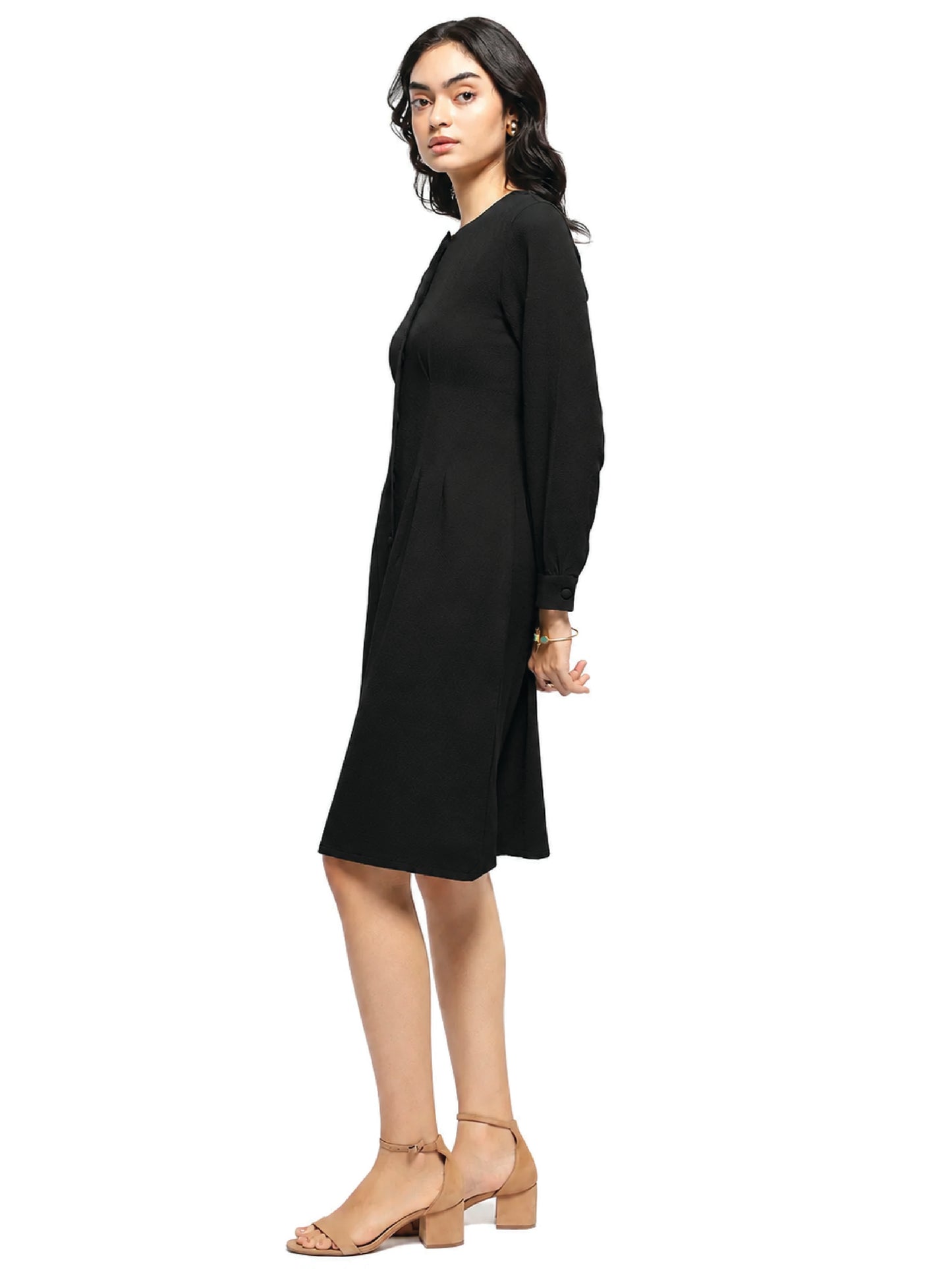 Black A-line Dress