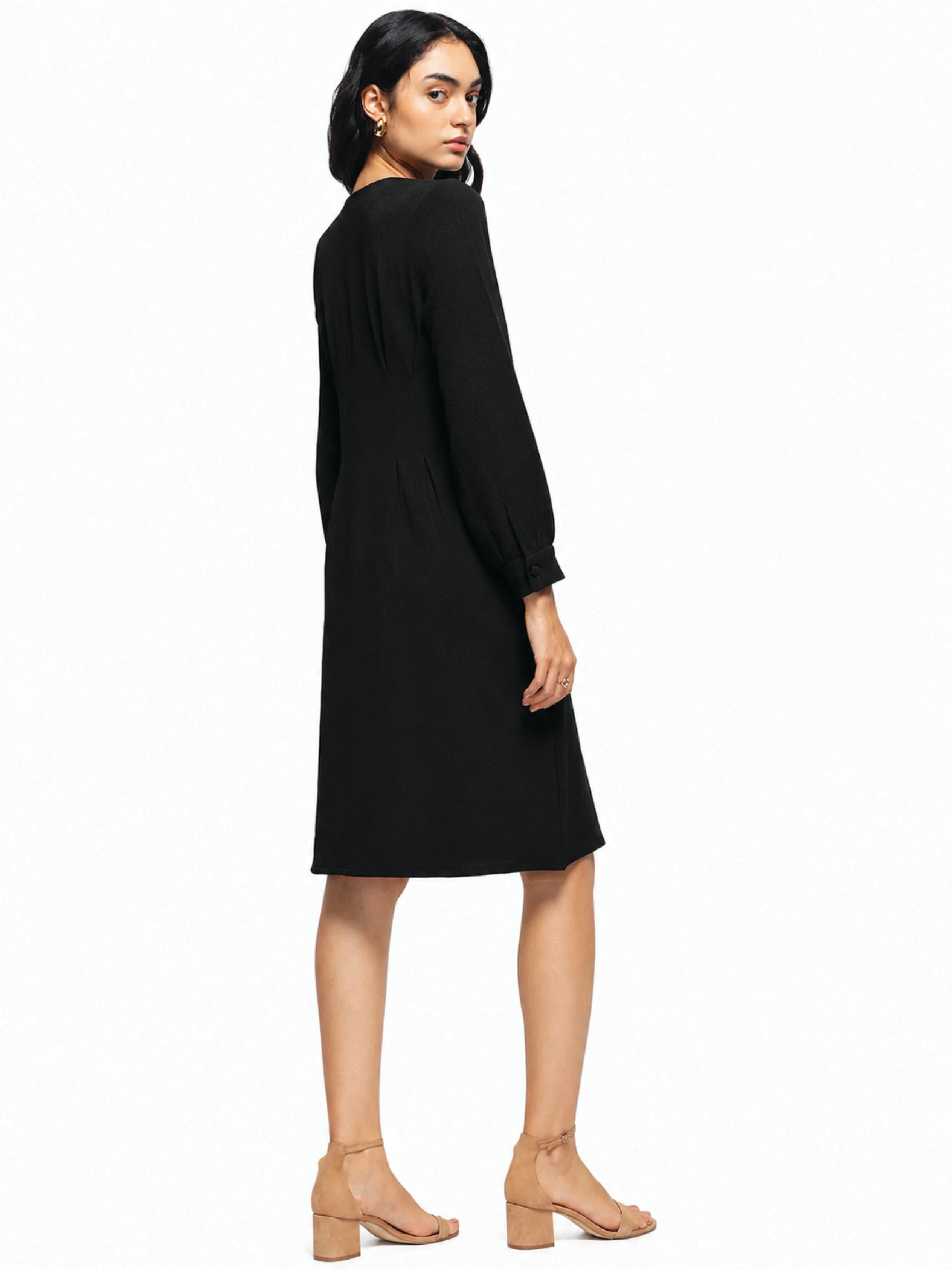 Black A-line Dress