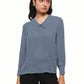 Blue Pintuck Top