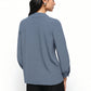 Blue Pintuck Top
