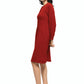 Maroon A-line Dress