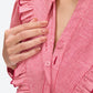 Red Victorian Ruffle Shirt