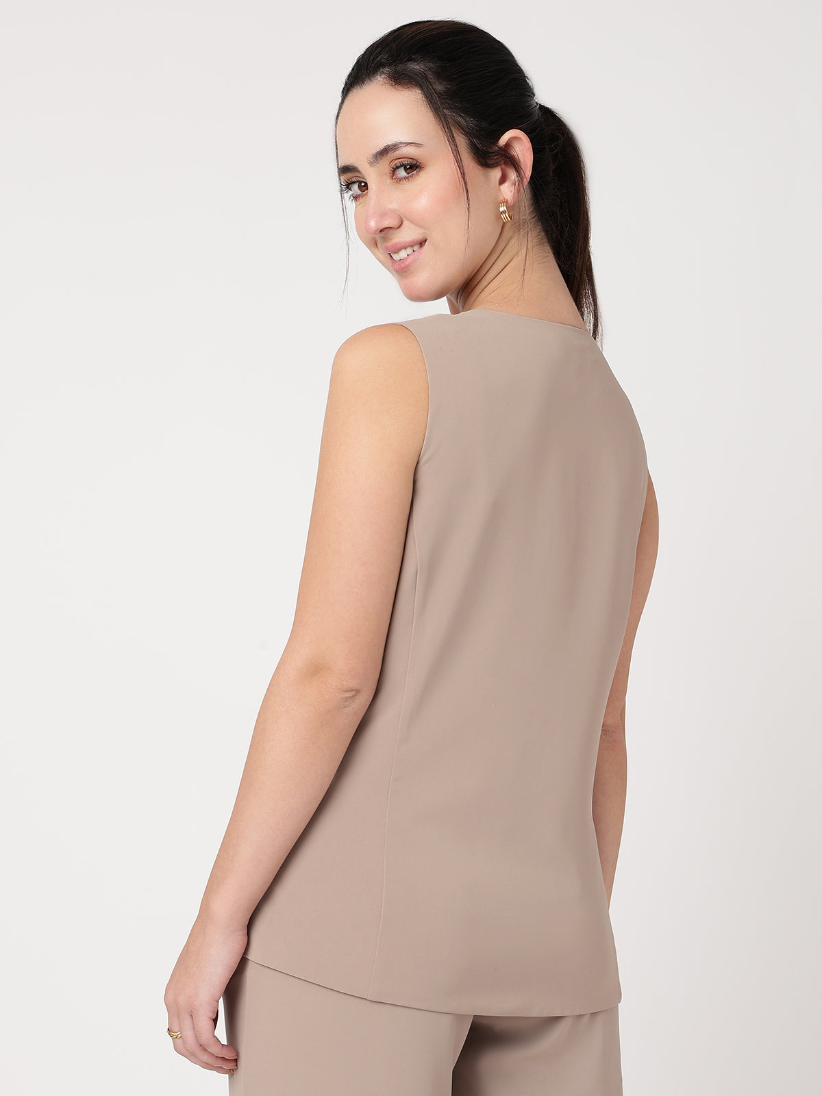 Fawn Tailored Waistcoat