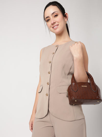 Fawn Tailored Waistcoat