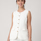 White Tailored Waistcoat