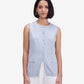 Powder-Blue Buttoned Waistcoat
