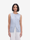 Blue Buttoned Waistcoat