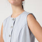 Statement Buttoned Powder-Blue Waistcoat
