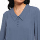 Blue Pintuck Top