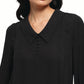 Black Pintuck Top