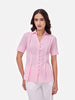 Pink Crepe Collar Shirt