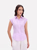 Lavender Striped Cotton Shirt
